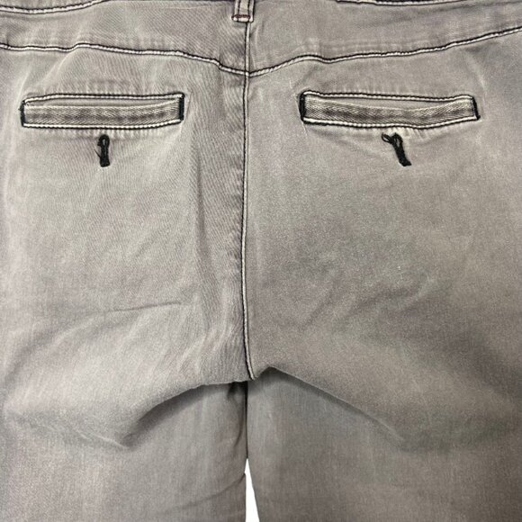 Chino by Anthropologie grey, mid-rise‎ slim fit pants 27 - Picture 3 of 9